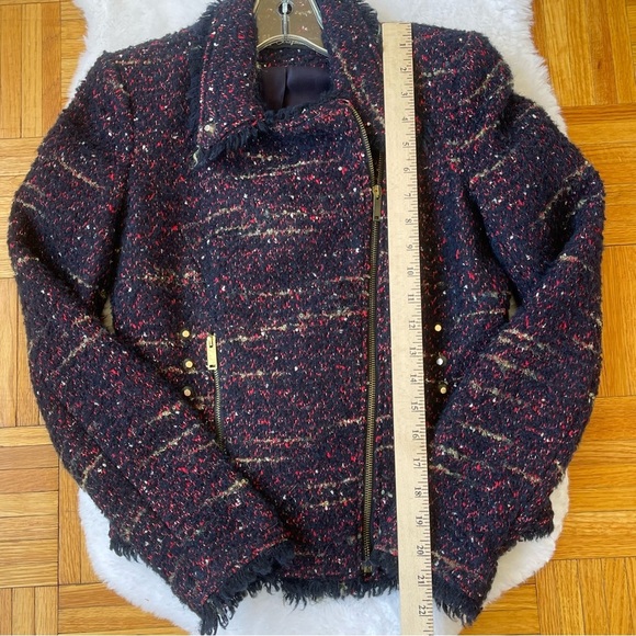 ZARA tweed chopped jacket size Medium - Picture 9 of 11